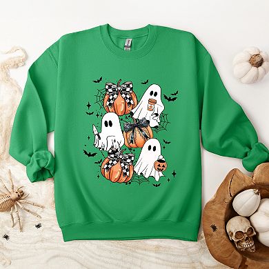 Simply Sage Market Coquette Ghost Collage Sweatshirt