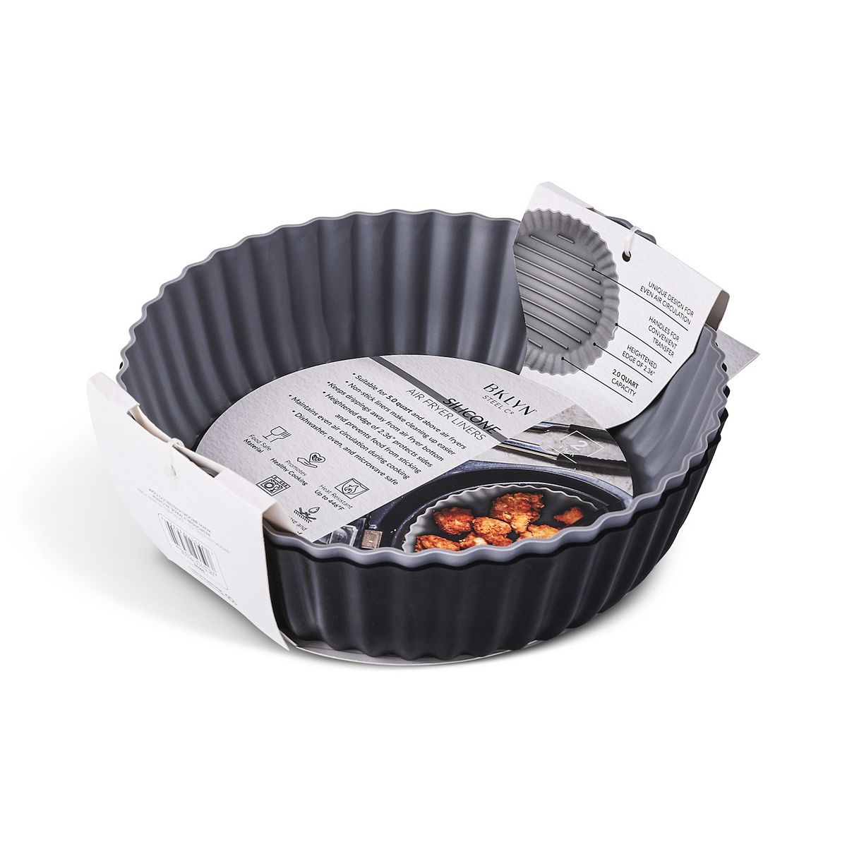 Core Kitchen 2-pk. Round Silicone Air Fryer Pans