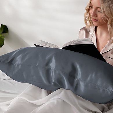 Home Collection 100% Mulberry Silk Zippered Pillowcase