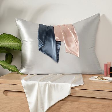 Home Collection 100% Mulberry Silk Zippered Pillowcase
