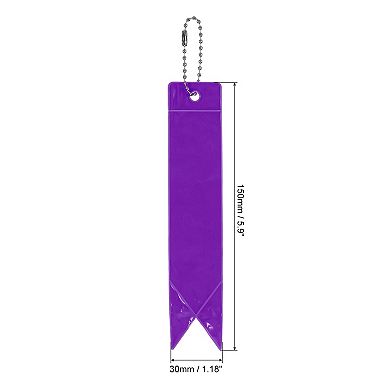 Safety Reflector, 8 Pack Reflector Tag Pendant Reflective Safety Keychain Gear for Backpack Cycling