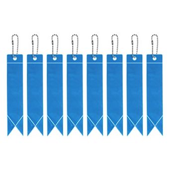 Safety Reflector, 8 Pack Reflector Tag Pendant Reflective Safety Keychain Gear for Backpack Cycling