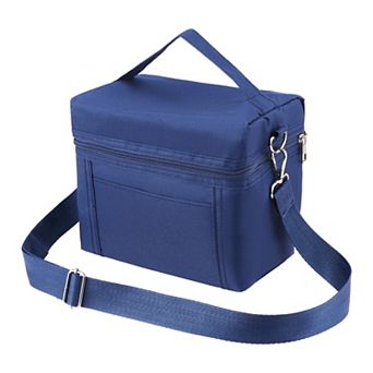Reusable Lunch Bag, Leakproof Freezable Lunch Cooler Bag w Adjustable Shoulder Strap 8.3*5.1*7.1in