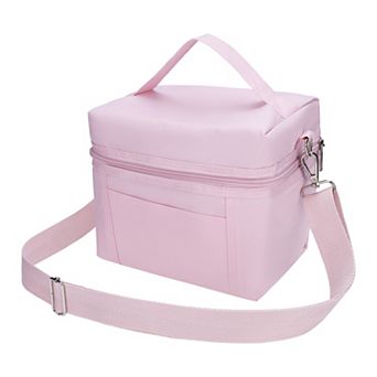 Reusable Lunch Bag, Leakproof Freezable Lunch Cooler Bag w Adjustable Shoulder Strap 8.3*5.1*7.1in