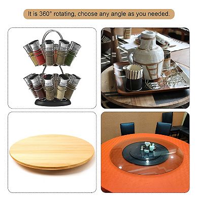 2" Rotating Swivel Stand with Steel Ball Bearings Annular Lazy Susan Base Turntable, Annular 0.55"