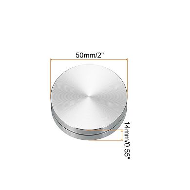 2" Rotating Swivel Stand with Steel Ball Bearings Annular Lazy Susan Base Turntable, Annular 0.55"