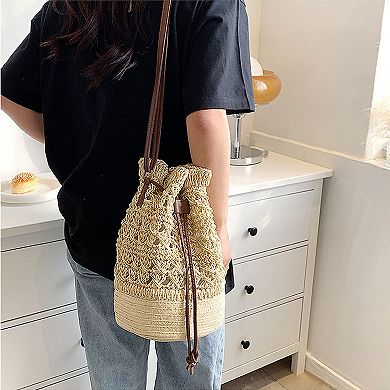 Women's Bohemian - Style Crochet Shoulder Bag