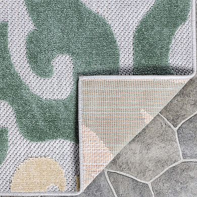 SUPERIOR Aldaine Vintage Damask Indoor/Outdoor Rug