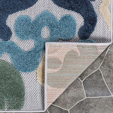 SUPERIOR Lowell Traditional Damask Indoor/Outdoor Rug