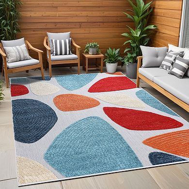 SUPERIOR Tulip Modern Geometric Indoor/Outdoor Rug