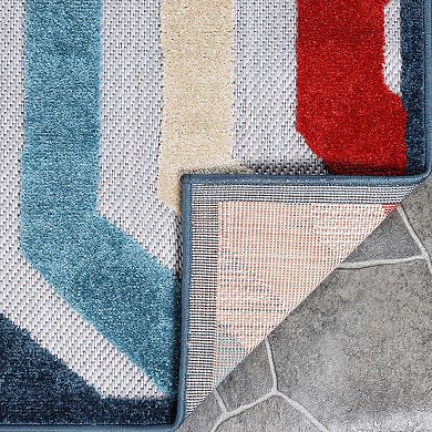 SUPERIOR Waimea Geometric Coastal Indoor/Outdoor Rug