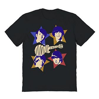 Men's The Monkees Band Member Stars Graphic Tee