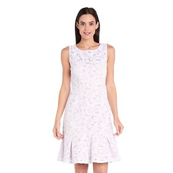 Petite R&M Richards Sculpted Flounce Dress