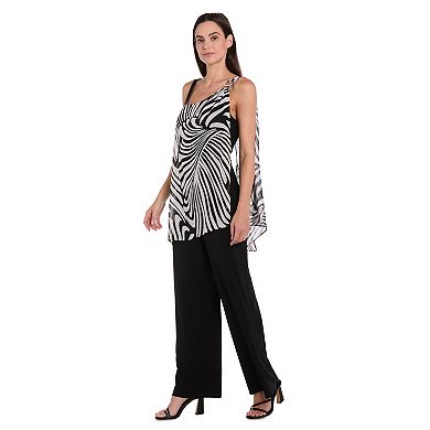 Petite R&M Richards Printed Jumpsuit