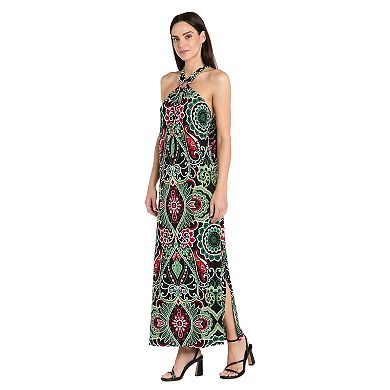 Petite R&M Richards Tie Back Statement Panel Maxi Dress