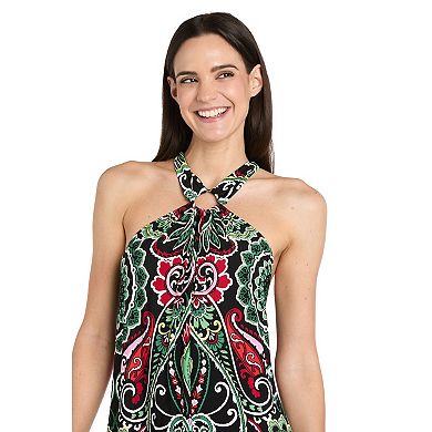 Petite R&M Richards Tie Back Statement Panel Maxi Dress
