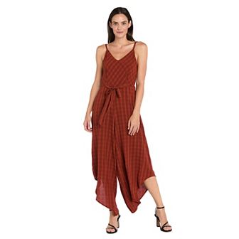 Petite R&M Richards Scarf Hem Jumpsuit