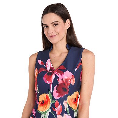 Petite R&M Richards Print Fit & Flare Dress