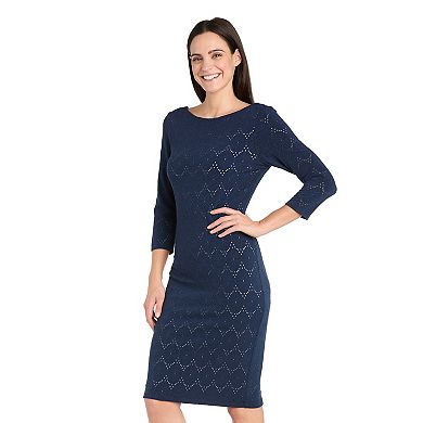 Petite R&M Richards Short Sleeve Sheath Dress