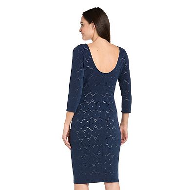 Petite R&M Richards Short Sleeve Sheath Dress