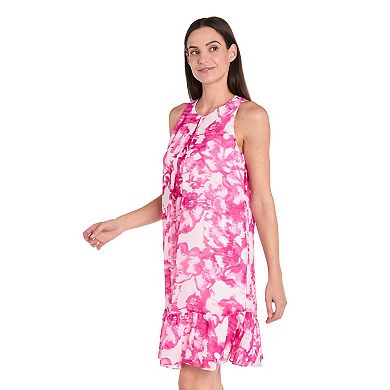 Petite R&M Richards Printed Trapeze Halter Dress
