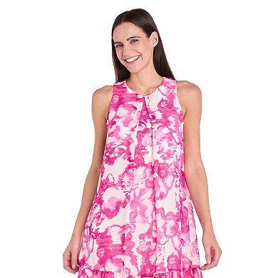 Petite R&M Richards Printed Trapeze Halter Dress