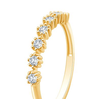 Always Mine 14k Gold Over Silver 1/5 Carat T.W. Diamond 5-Stone Ring