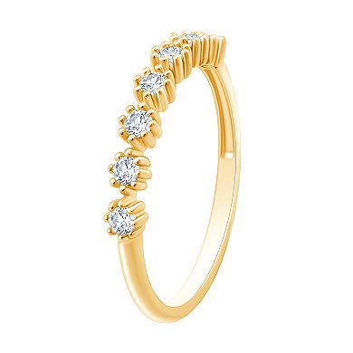 Always Mine 14k Gold Over Silver 1/5 Carat T.W. Diamond 5-Stone Ring