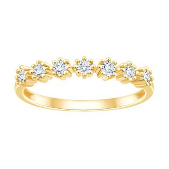 Always Mine 14k Gold Over Silver 1/5 Carat T.W. Diamond Ring