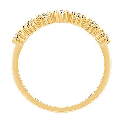 Always Mine 14k Gold Over Silver 1/5 Carat T.W. Diamond Ring