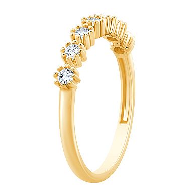 Always Mine 14k Gold Over Silver 1/5 Carat T.W. Diamond Ring