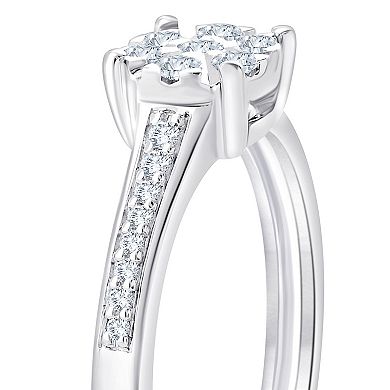 Always Mine Sterling Silver 1/5 Carat T.W. Diamond Ring