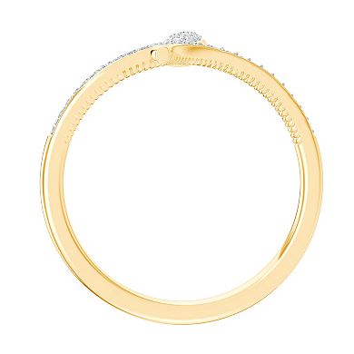 Always Mine 14k Gold Over Silver 1/10 Carat T.W. Diamond Ring