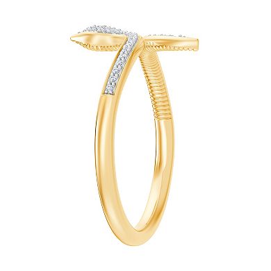 Always Mine 14k Gold Over Silver 1/10 Carat T.W. Diamond Ring