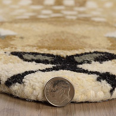 Linon Jungle Antelope Shaped Rug