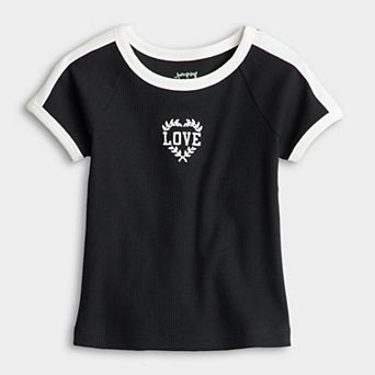 Baby & Toddler Girl Jumping Beans® Active Rib Ringer Tee