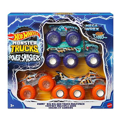 Mattel Hot Wheels 4-pk. Monster Trucks Power Smashers Multipack