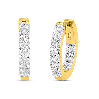 Éthique 1/2 Carat T.W. Lab-Grown Diamond Hoop Earrings