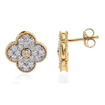 Éthique 1 1/4 Carat T.W. Lab-Grown Diamond Clover Earrings