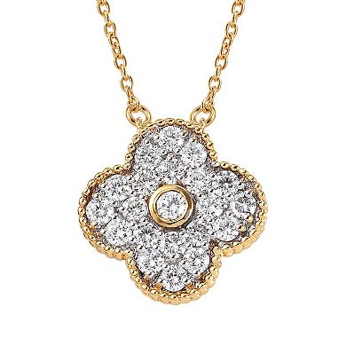 Éthique 1 Carat T.W. Lab-Grown Diamond Clover Necklace
