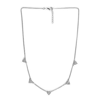Éthique 1 Carat T.W. Lab-Grown Diamond Heart Station Necklace