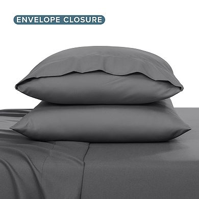 Double Brushed Sheet Set With Envelope Closure Pillowcases