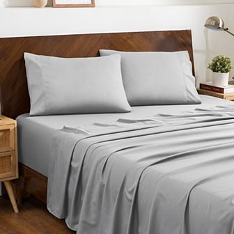 Double Brushed Sheet Set With Envelope Closure Pillowcases
