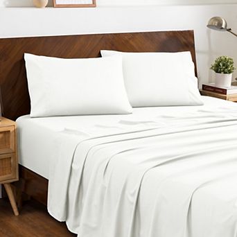 Double Brushed Sheet Set With Envelope Closure Pillowcases