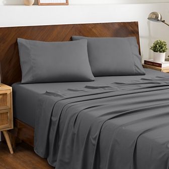 Double Brushed Sheet Set With Envelope Closure Pillowcases