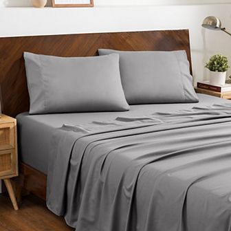Double Brushed Sheet Set With Envelope Closure Pillowcases
