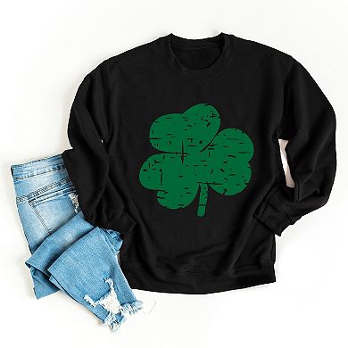 Simply Sage Market Grunge Clover Sweatshirt