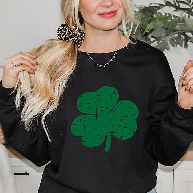 Simply Sage Market Grunge Clover Sweatshirt
