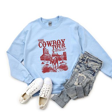 The Cowboy Tour Distressed - Women's Graphic Sweatshirt