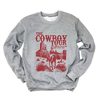 The Cowboy Tour Distressed - Women's Graphic Sweatshirt